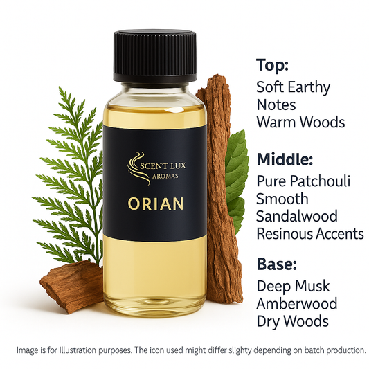 ORIAN – A Deep, Earthy Sandalwood & Patchouli Blend 100ml