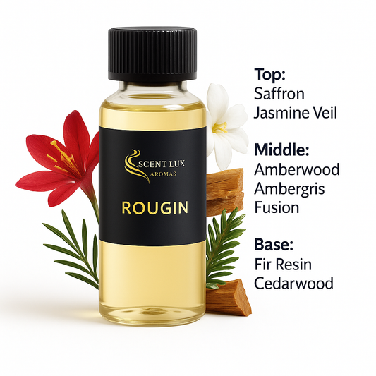ROUGIN – A Luxurious Amber & Saffron Blend Inspired by a Modern Icon 100ml